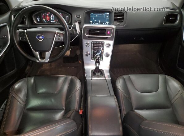 YV440MWK2H1030301 2017 VOLVO V60 Black Widok deski rozdzielczej