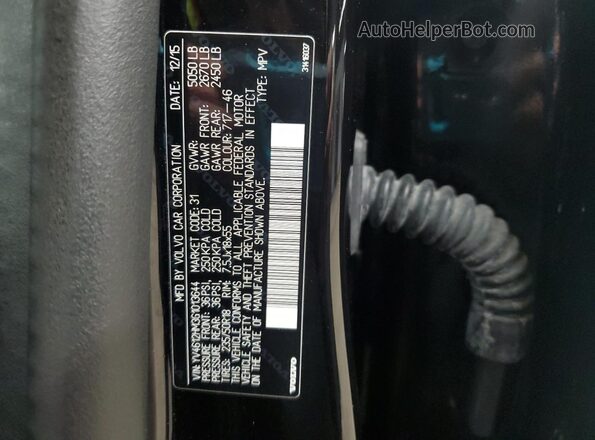 YV4612HM3G1013644 2016 VOLVO V60 Black Widok komory silnika