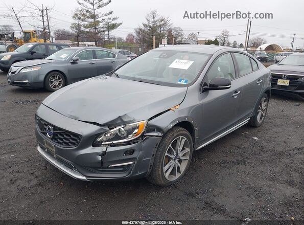 YV4612UM3G2001221 2016 VOLVO S60 CROSS COUNTRY Gray წინა ხედი