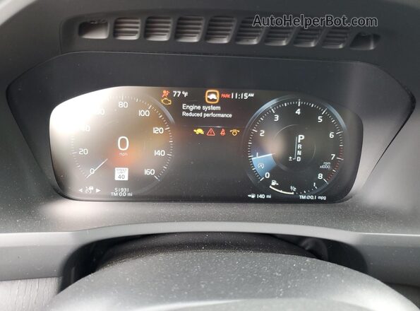 YV4A221K0L1620059 2020 VOLVO XC90 Black Instrument cluster view