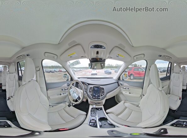 YV4A221L0M1768142 2021 VOLVO XC90 Silver Widok wnętrza 360 stopni