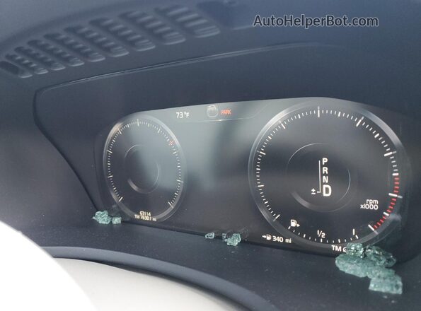 YV4A221L4M1697026 2021 VOLVO XC90 Gray Вид щитка приладів