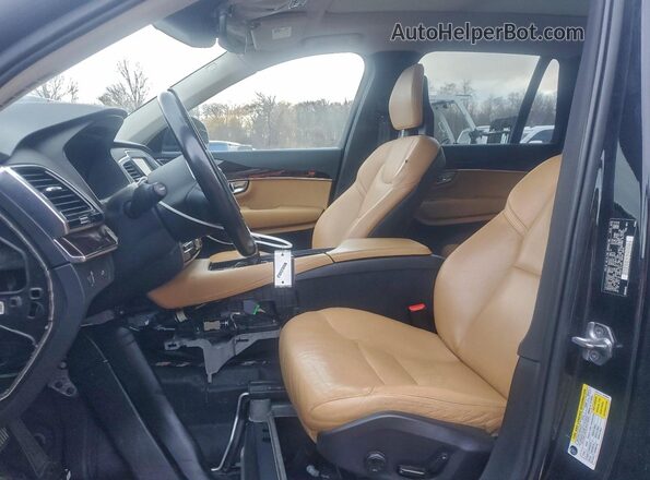 YV4A22PK5G1069205 2016 VOLVO XC90 Black წინა სალონის ხედი