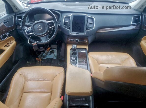 YV4A22PK5G1069205 2016 VOLVO XC90 Black წინა პანელის ხედი