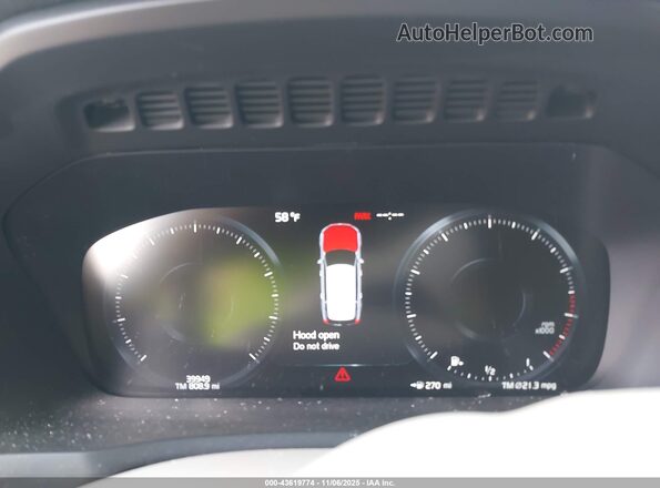 YV4A22PL6M1732267 2021 VOLVO XC90 Blue Widok tylnych siedzeń