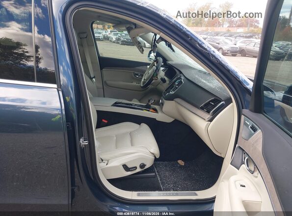 YV4A22PL6M1732267 2021 VOLVO XC90 Blue Widok wnętrza z przodu