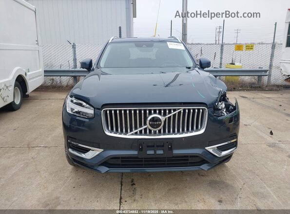 YV4BR0CL2M1737783 2021 VOLVO XC90 RECHARGE PLUG-IN HYBRID Blue Widok zestawu wskaźników