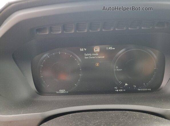 YV4BR0CL4L1576836 2020 VOLVO XC90 Gray ხელსაწყოთა პანელის ხედი