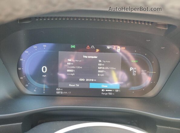 YV4ED3GL2P2056206 2023 VOLVO C40 Silver Вид щитка приладів