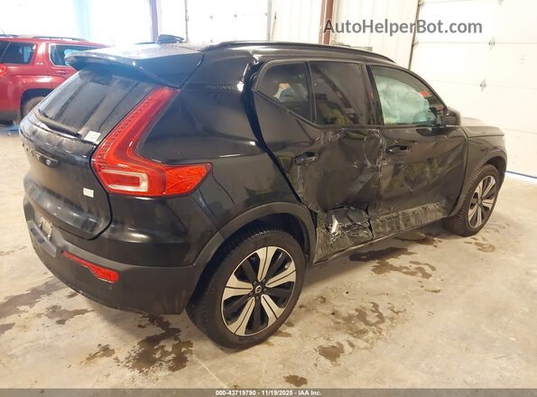 YV4ED3UL0P2059738 2023 VOLVO XC40 RECHARGE PURE ELECTRIC Black Trasero derecho