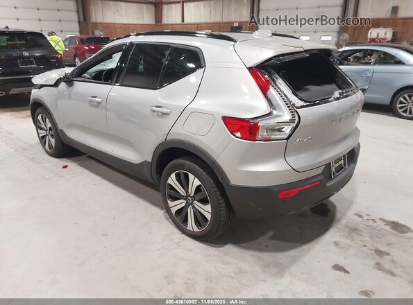YV4ED3UL8P2106790 2023 VOLVO XC40 RECHARGE PURE ELECTRIC Gray Trasero izquierdo