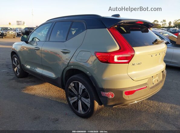 YV4ED3UL9P2108340 2023 VOLVO XC40 RECHARGE PURE ELECTRIC Green Задня ліва чверть