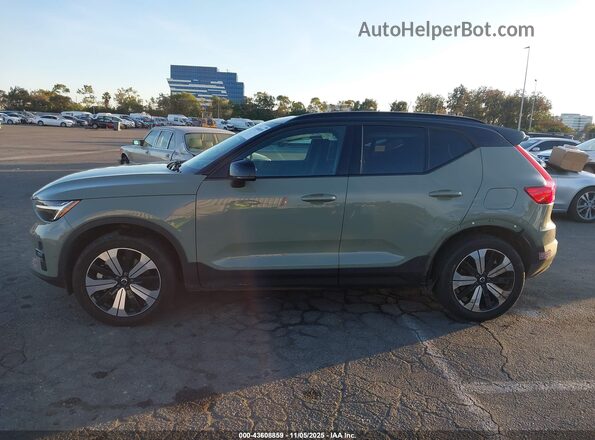 YV4ED3UL9P2108340 2023 VOLVO XC40 RECHARGE PURE ELECTRIC Green Панорамний вид салону 360°