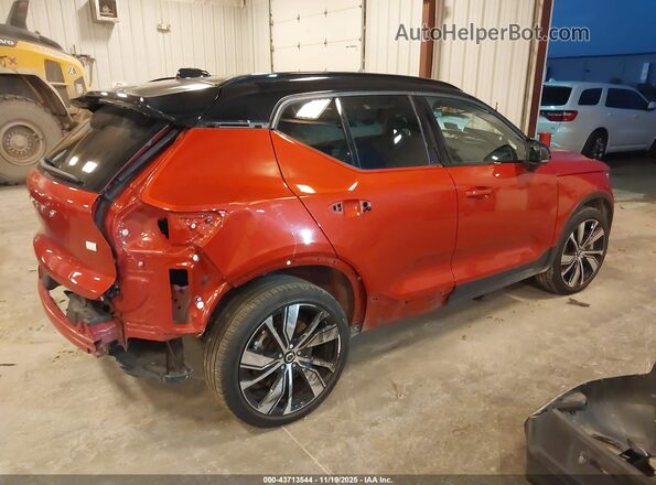 YV4ED3URXM2588033 2021 VOLVO XC40 RECHARGE PURE ELECTRIC Red Հետևի աջ