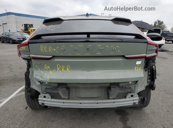 YV4EH3BL3R2102334 2024 VOLVO C40 Green Вид ззаду
