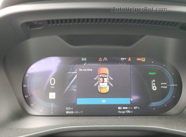 YV4EH3BL3R2102334 2024 VOLVO C40 Green Вид щитка приладів