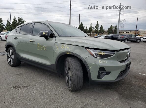 YV4EH3BL3R2102334 2024 VOLVO C40 Green Передня права чверть