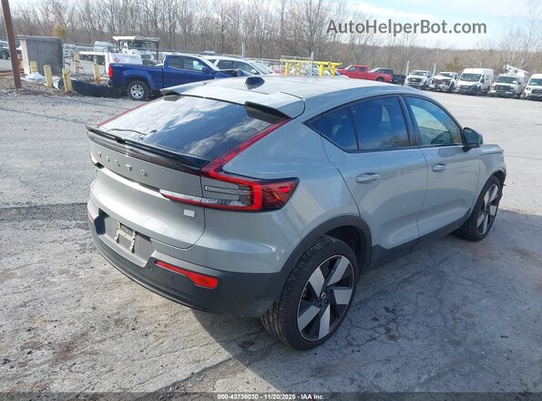YV4ER3GL1R2106484 2024 VOLVO C40 RECHARGE PURE ELECTRIC Gray Rear right