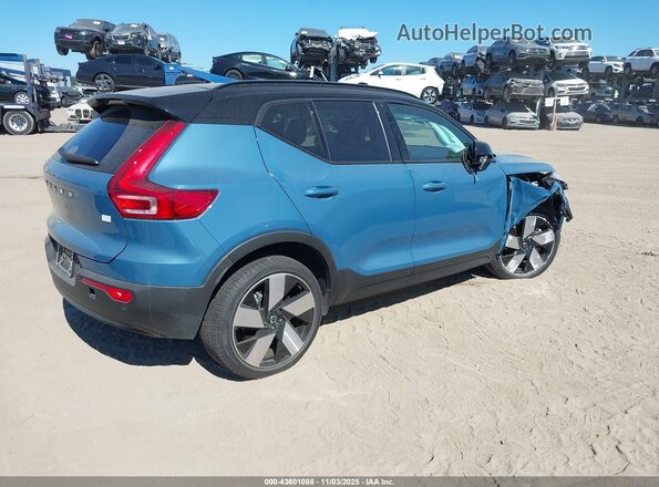 YV4ER3XMXR2240824 2024 VOLVO XC40 RECHARGE PURE ELECTRIC Blue უკანა მარჯვენა