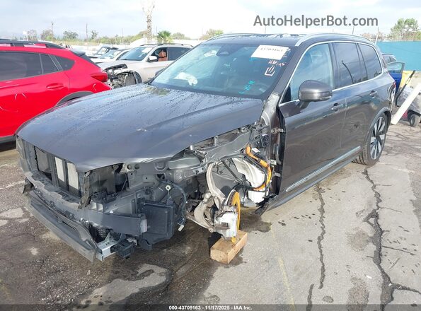 YV4H600A2P1978043 2023 VOLVO XC90 RECHARGE PLUG-IN HYBRID Gray წინა მარცხენა ხედი სამი მეოთხედიდან