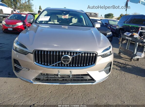 YV4H60DA7P1362980 2023 VOLVO XC60 RECHARGE PLUG-IN HYBRID Beige Widok wnętrza z tyłu