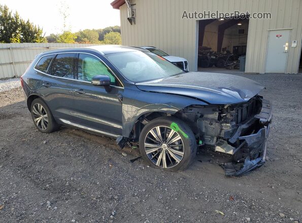 YV4L12RN4P1383575 2023 VOLVO XC60 Синий Передняя правая четверть