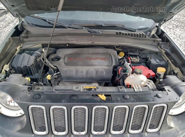 ZACCJABB4JPJ32945 2018 JEEP RENEGADE Gray Вид підкапотного простору