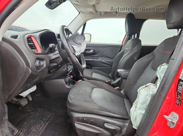ZACCJBCT8GPC59531 2016 JEEP RENEGADE Red Widok wnętrza z przodu