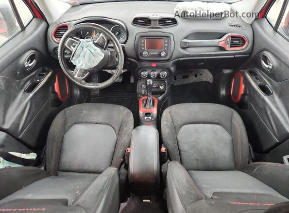 ZACCJBCT8GPC59531 2016 JEEP RENEGADE Red Widok deski rozdzielczej