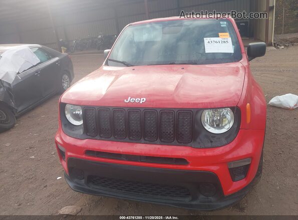 ZACNJAAB4LPM08909 2020 JEEP RENEGADE Red Առջևի վահանակի տեսք