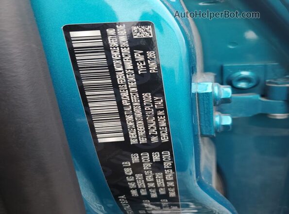 ZACNJAD13LPL70026 2020 JEEP RENEGADE Синий Вид подкапотного пространства