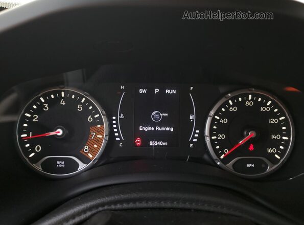 ZACNJBAB7LPL35279 2020 JEEP RENEGADE Black Widok zestawu wskaźników