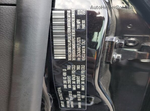 ZACNJBAB7LPL35279 2020 JEEP RENEGADE Black Widok naklejki z numerem VIN