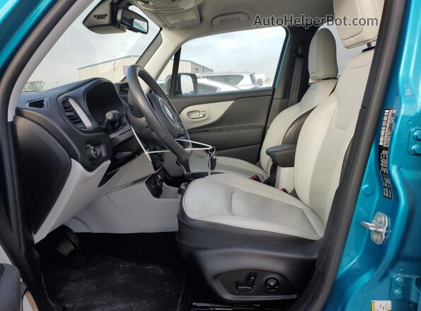 ZACNJBD18LPL46715 2020 JEEP RENEGADE Бирюзовый Вид салона спереди