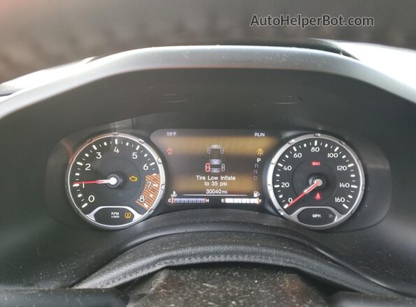 ZACNJBD18LPL46715 2020 JEEP RENEGADE Бирюзовый Вид щитка приборов