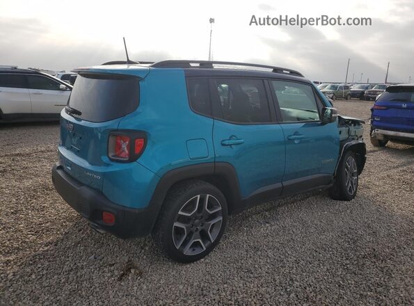 ZACNJBD18LPL46715 2020 JEEP RENEGADE Бирюзовый Задняя правая четверть