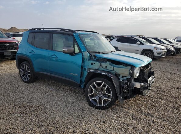 ZACNJBD18LPL46715 2020 JEEP RENEGADE Бирюзовый Передняя правая четверть
