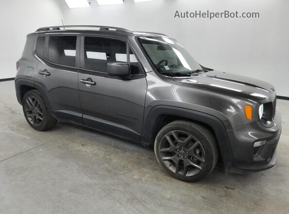 ZACNJCB13MPM44433 2021 JEEP RENEGADE Gray Delantero derecho