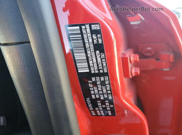 ZACNJCBB8MPN27994 2021 JEEP RENEGADE Red Widok naklejki z numerem VIN