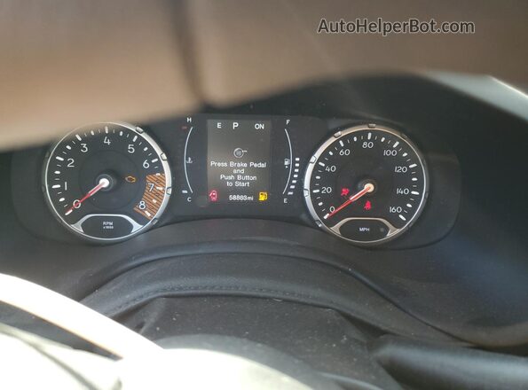 ZACNJDA13NPN61065 2022 JEEP RENEGADE White Սարքավորումների վահանակի տեսք