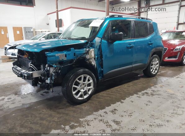 ZACNJDB10NPN99206 2022 JEEP RENEGADE Teal Front left