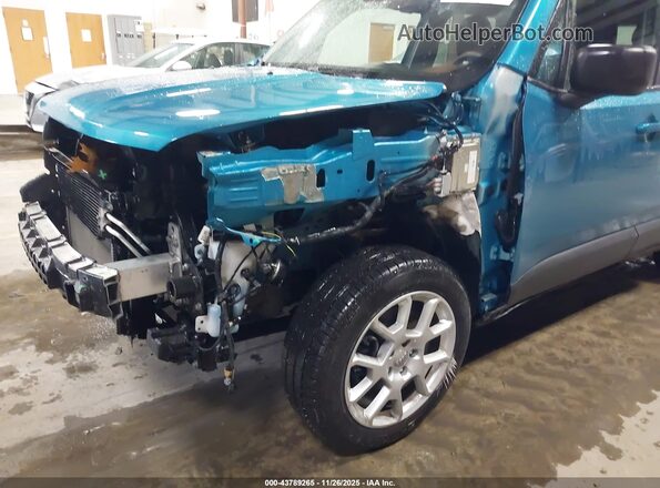 ZACNJDB10NPN99206 2022 JEEP RENEGADE Teal Front view