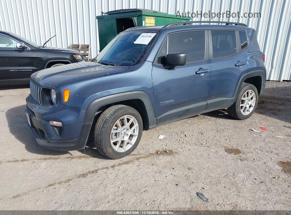 ZACNJDB11PPP32557 2023 JEEP RENEGADE Dark Blue Առջևի ձախ երեք քառորդ տեսարան