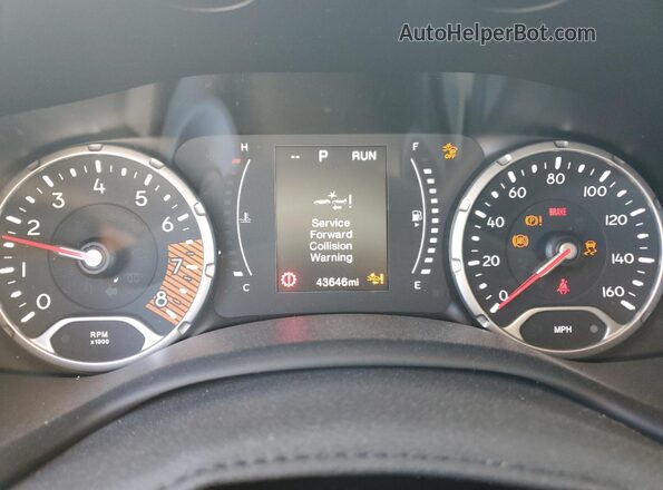 ZACNJDB12PPP18845 2023 JEEP RENEGADE White ხელსაწყოთა პანელის ხედი