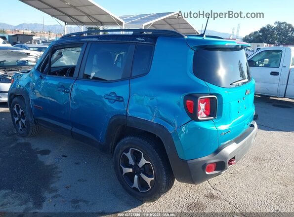 ZACNJDC14MPN23954 2021 JEEP RENEGADE Turquoise Trasero izquierdo
