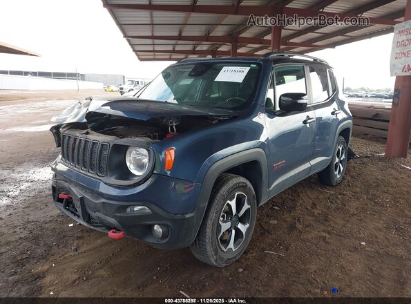 ZACNJDC14NPN66725 2022 JEEP RENEGADE Blue Przód lewy