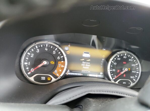ZACNJDD12MPM97448 2021 JEEP RENEGADE Silver Instrument cluster view