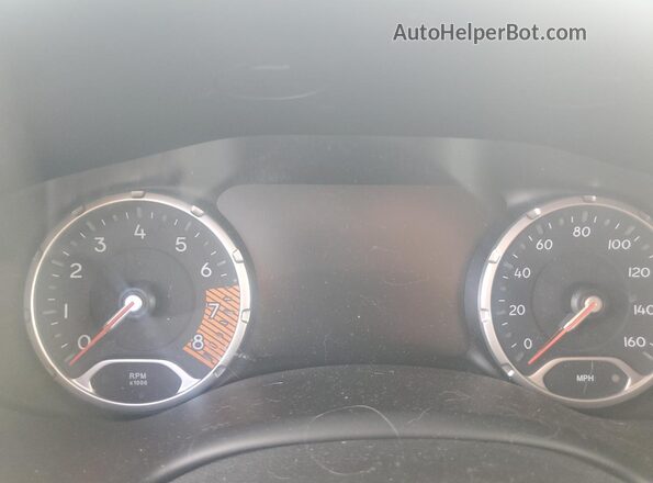 ZACNJDE11PPP24812 2023 JEEP RENEGADE Красный Вид щитка приборов