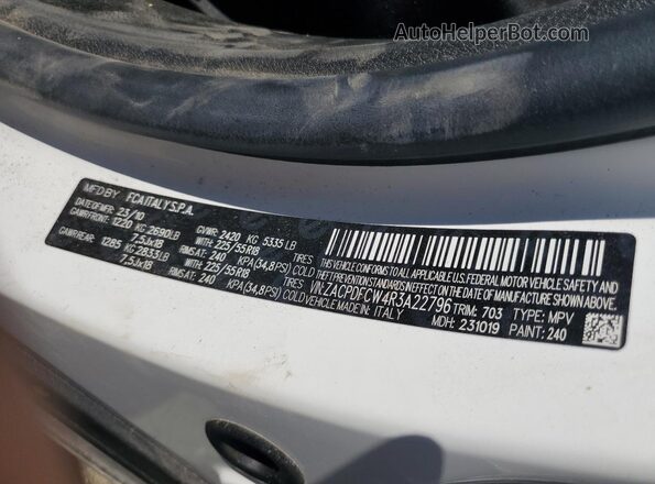 ZACPDFCW4R3A22796 2024 DODGE OTHER White სალონის 360-გრადუსიანი ხედი