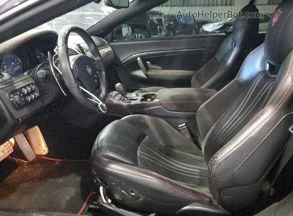 ZAM45VMA1J0278907 2018 MASERATI GRANTURISM Black წინა სალონის ხედი